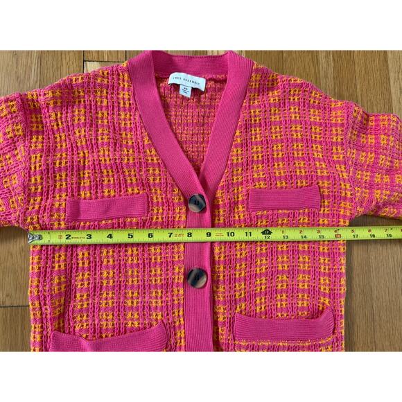 Plaid Pencil Skirt Sweater Set Knit Pink Legally Blond Preppy XS - Picture 13 of 13